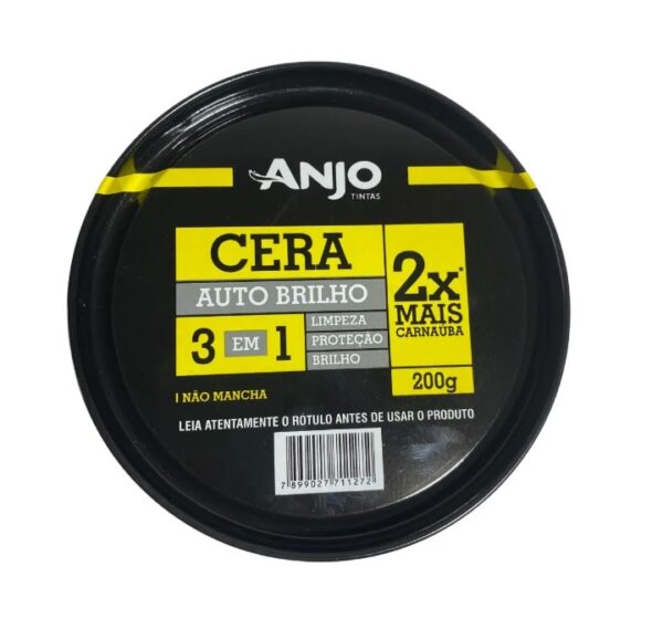 CERA AUTO BRILHO 2X MAIS CARNAÚBA 3X1 200g - CÓD: HB004481030