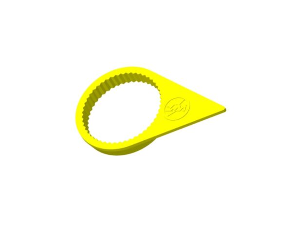 PACOTE C/ 50 UN - VERIFICADOR PORCA RODA CH 33MM AMARELO FLUORESCENTE - CÓD: 23-33.033.59 (233303359)