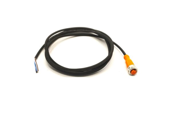 CABO P/ SENSOR ÓPTICO IFM C/ CONECTOR RETO FÊMEA 5 POLOS M12 - CÓDS IFM: EVC544 / EVC.544