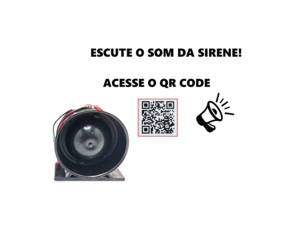 SIRENE LINHA POINTER PIEZOELÉTRICA 12V SOM ALTO - CÓD DNI: 4030 (DNI-4030)