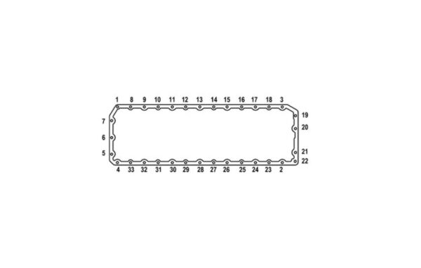 JUNTA CARTER MOTOR OM457LA (4 PARTES)  35 FUROS - CÓDS: 006662 / 48419AN / A4570140122 / 4570140122 / A 4570140022/ - Image 2